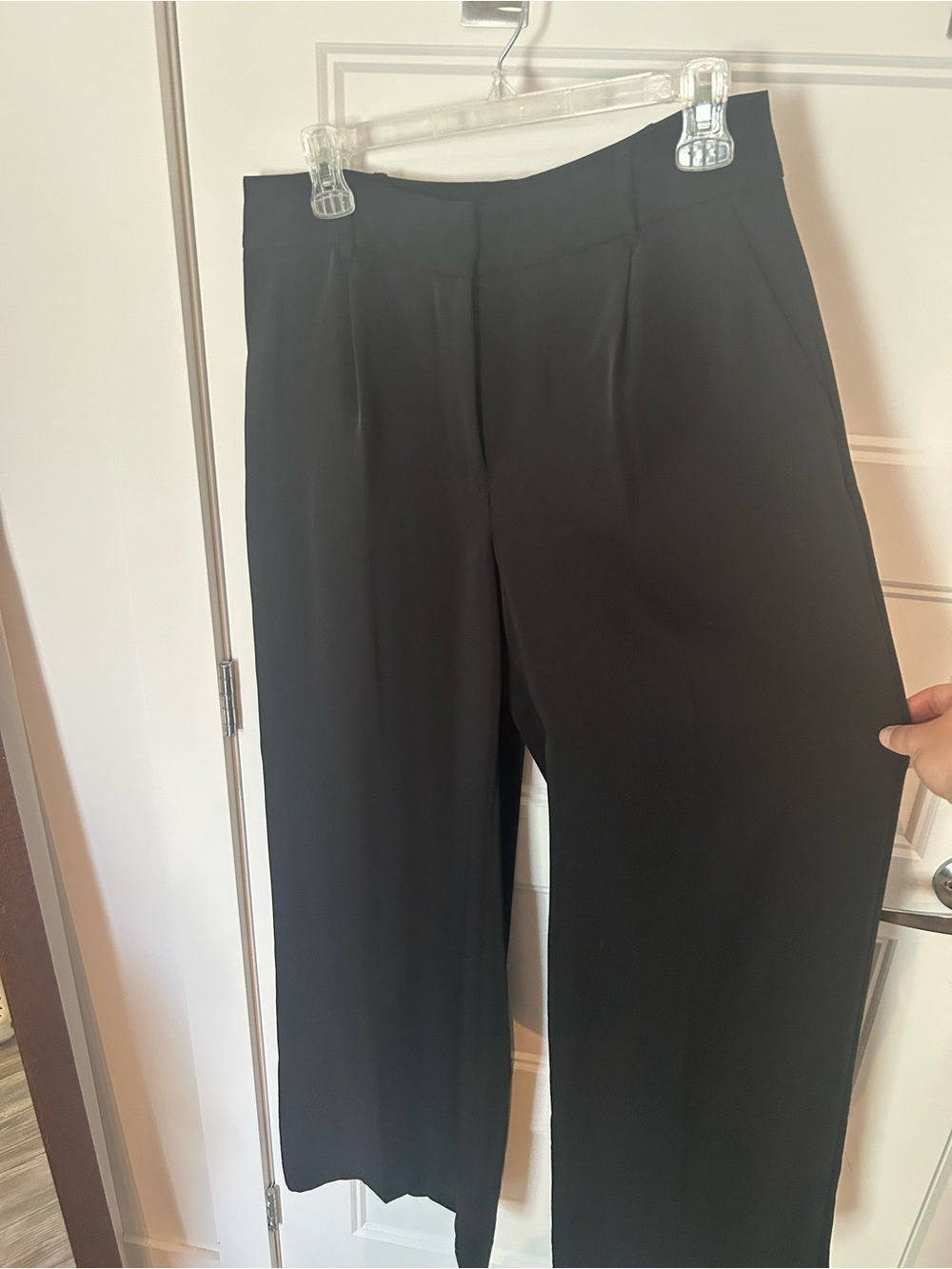 RW&CO. Black Wide-Leg Women's Dress Pants